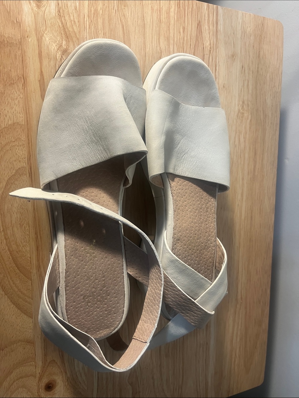 Women’s Cream Open-Toe Ankle-Strap Sandals — Minimal Everyday Style